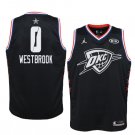 Men/Youth's Oklahoma City Thunder #0 Black Russell Westbrook 2019 All-Star  Swingman Jersey