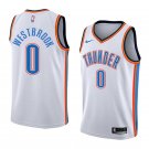 Men/Youth's oklahoma city thunder #0 swingman russell westbrook white jersey