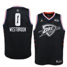 Men/Youth's Oklahoma City Thunder #0 Black Russell Westbrook 2019 All-Star Swingman Jersey