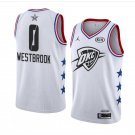 Men/Youth's Oklahoma City Thunder #0 Russell Westbrook 2019 All-Star Swingman Jersey White