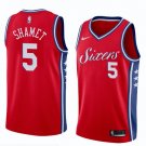 Men/Youth's philadelphia 76ers #5 swingman red landry shamet statement jersey