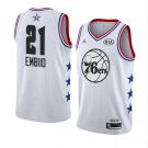 Men/Youth's Philadelphia 76ers #21 Joel Embiid 2019 All-Star Game Swingman Jersey White