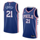 Men/Youth's philadelphia 76ers #21 joel embiid blue jersey swingman icon edition