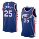 Men/Youth's philadelphia 76ers #25 ben simmons blue jersey swingman icon edition
