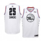 Men/Youth's  Philadelphia 76ers #25 White Ben Simmons  All-Star Swingman Jersey