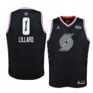Men/Youth's Portland Trail Blazers #0 Black Damian Lillard 2019 All-Star Swingman Jersey