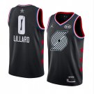 Men/Youth's Portland Trail Blazers #0 Damian Lillard 2019 All-Star Swingman Jersey Black