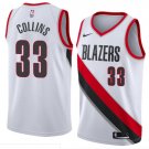 Men/Youth's portland trail blazers #33 swingman zach collins white jersey