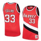 Men/Youth's Red portland trail blazers #33 zach collins jersey hardwood classics