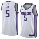 Men/Youth's sacramento kings #5 swingman de'aaron fox white jersey