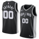 Men/Youth's san antonio spurs #00 custom black new swingman icon edition jersey
