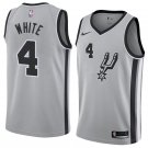 Men/Youth's san antonio spurs #4 swingman silver derrick white statement jersey