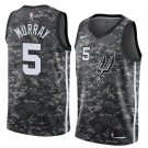 Men/Youth's san antonio spurs #5 dejounte murray jersey city edition swingman gray