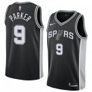 Men/Youth's san antonio spurs #9 tony parker new swingman icon edition jersey black