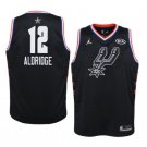 Men/Youth's San Antonio Spurs #12 Black LaMarcus Aldridge 2019 All-Star Game Swingman Jersey