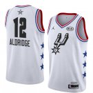 Men/Youth's San Antonio Spurs #12 LaMarcus Aldridge 2019 All-Star Game Swingman Jersey White