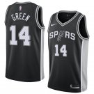 Men/Youth's san antonio spurs #14 danny green black new swingman icon edition jersey