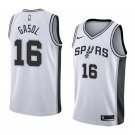 Men/Youth's san antonio spurs #16 swingman pau gasol white jersey