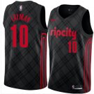 Men/Youth's swingman black portland trail blazers #10 jake layman jersey city edition