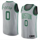 Men/Youth's gray boston celtics #0 jayson tatum jersey city edition swingman