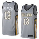 Men/Youth's gray cleveland cavaliers #13 tristan thompson jersey city edition swingman