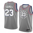 Men/Youth's swingman gray philadelphia 76ers #23 landry shamet gray city jersey