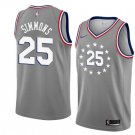 Men/Youth's swingman gray philadelphia 76ers #25 ben simmons gray city jersey
