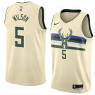 Men/Youth's opal milwaukee bucks #5 d.j. wilson jersey city edition swingman