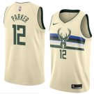 Men/Youth's opal milwaukee bucks #12 jabari parker jersey city edition swingman