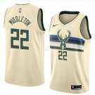 Men/Youth's opal milwaukee bucks #22 khris middleton jersey city edition swingman
