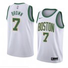 Men/Youth's boston celtics #7 jaylen brown city edition jersey swingman white
