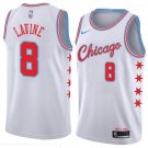 Men/Youth's chicago bulls #8 zach lavine jersey city edition swingman white