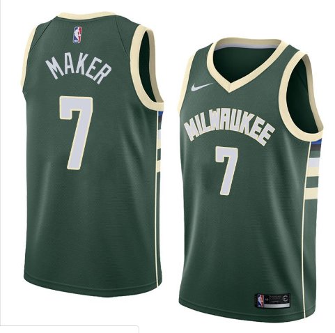 Men/Youth's thon maker jersey milwaukee bucks #7 swingman icon edition