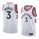 Men/Youth's toronto raptors #3 og anunoby white jersey swingman