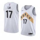 Men/Youth's toronto raptors #17 jeremy lin city edition jersey white