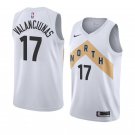 Men/Youth's toronto raptors #17 jonas valanciunas swingman city edition jersey white
