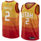 Men/Youth's utah jazz #2 joe ingles city edition swingman orange jersey