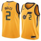Men/Youth's utah jazz #2 joe ingles statement jersey swingman yellow