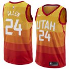Men/Youth's utah jazz #24 grayson allen city edition orange jersey