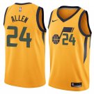 Men/Youth's utah jazz #24 grayson allen statement jersey gold