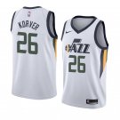 Men/Youth's utah jazz #26 kyle korver basketball jersey white
