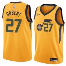 Men/Youth's utah jazz #27 rudy gobert statement jersey swingman yellow