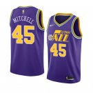 Men/Youth's utah jazz #45 donovan mitchell classic edition swingman purple jersey