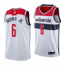 Men/Youth's washington wizards #6 troy brown white jersey stitched