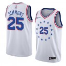 Men/Youth's philadelphia 76ers #25 ben simmons earned edition jersey white