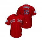 Men/Youth's 2019 Spring Training Boston Red Sox Scarlet #15 Dustin Pedroia Cool Base Jersey