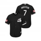 Men/Youth's 2019 Spring Training Chicago White Sox Black #7 Tim Anderson Cool Base Jersey