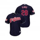 Men/Youth's 2019 Spring Training Cleveland Indians Navy #28 Corey Kluber Cool Base Jersey