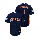 Men/Youth's 2019 Spring Training Houston Astros Navy #1 Carlos Correa Cool Base Jersey