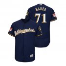 Men/Youth's 2019 Spring Training Milwaukee Brewers Navy #71 Josh Hader Flex Base Jersey